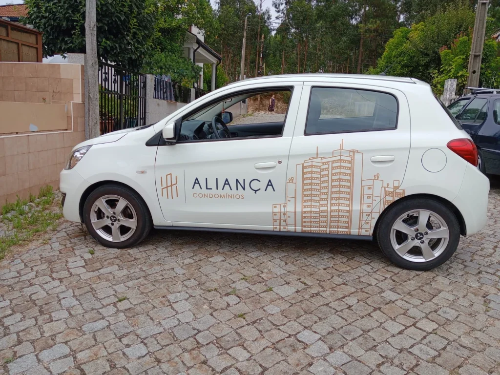Aliança Condomínios — Viatura — decoração lateral