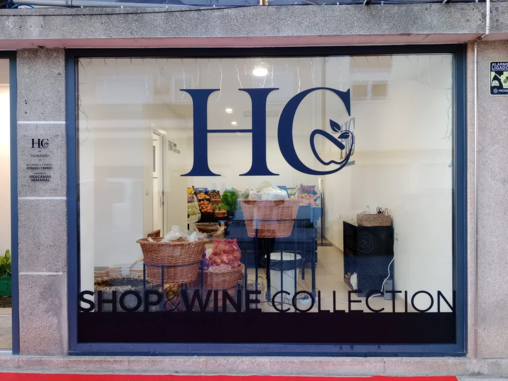 HC Wine Collection — Montra — marca aplicada no vidro