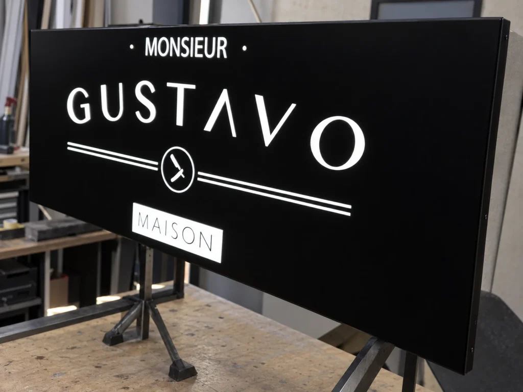 Monsieur Gustavo — Reclamo luminoso